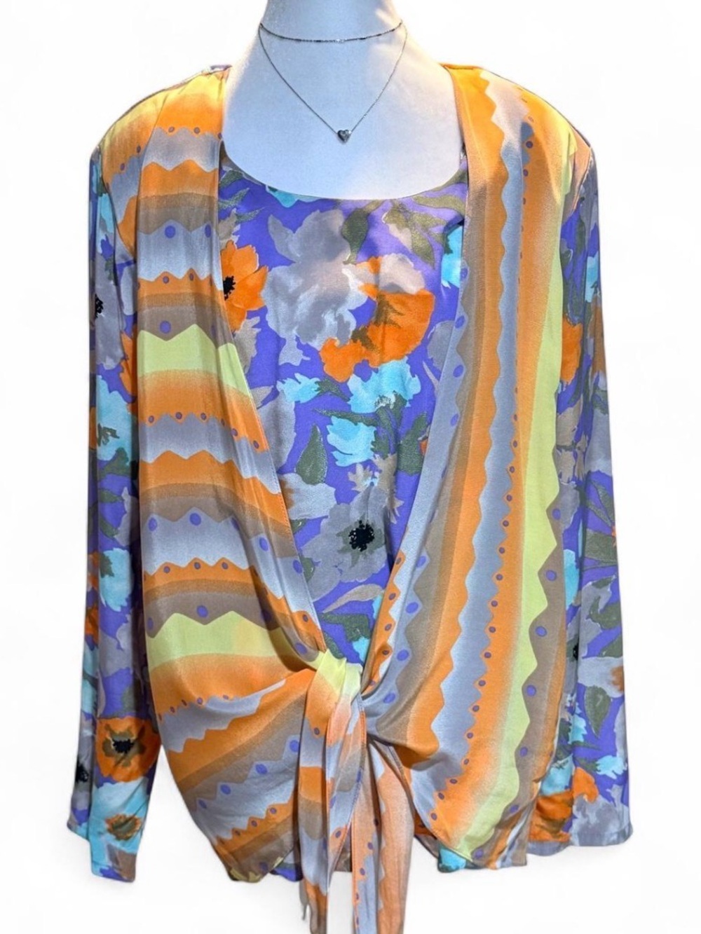 Vintage A.C. Sport Mock Two-Piece Top